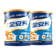 雅培全安素900g全營(yíng)養配方粉中老年成人奶粉補充營(yíng)養維生素膳食纖維WD 全安素麥香味900g*2罐