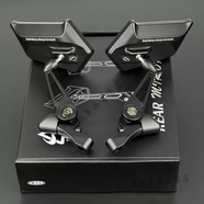 行后電動(dòng)車(chē)刀鋒反光鏡小牛9號九號獵戶(hù)座AOS4Max摩托車(chē)后 防眩目刀鋒后視鏡(白鏡) 五羊本田系列+激光LOGO