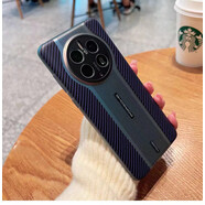 華為（HUAWEI）碳纖維鐳射保時捷適用華為mate70pro手機殼榮耀magic6p5090手機套 寶石藍鐳射碳纖維紋秒變保時捷 榮耀Magic7Pro