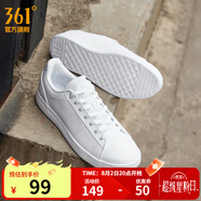 361度板鞋男春夏季滑板鞋輕便時(shí)尚百搭休閑低幫板鞋 361度白【男款】 42