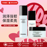 香奈兒（Chanel）山茶花洗面奶泡沫潔面乳清潔保濕控油水乳護膚品套裝 生日禮物女 3件套 精華水+潤澤乳+乳霜