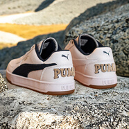 彪馬（PUMA）板鞋男鞋女鞋 2025夏季新款撞色小白鞋低幫運(yùn)動鞋情侶休閑鞋板鞋 395082-01/彪馬白-海軍藍(lán)-淺棕 43
