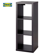 宜家（IKEA）KALLAX卡萊克擱架單元書(shū)柜開(kāi)放式書(shū)架收納架柜子展示架 黑褐色擱架42x112cm