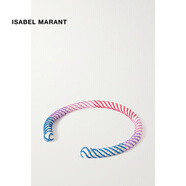Isabel Marant 奢侈品 女士 TEKOA 珠飾麻花編織純棉項圈式項鏈 紫紅色 n/a