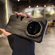 華為（HUAWEI）【品質(zhì)原裝】【高品質(zhì)】金絲銀棉紋適用mate70pro手機(jī)殼新款mate7 【黑武士】金絲銀棉_精孔鏡頭_真皮高品質(zhì) 華為Mate_70RS