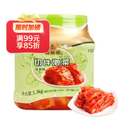 富爸爸 切件泡菜1300g/瓶 韓式辣白菜醬菜咸菜下飯菜