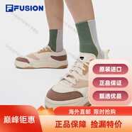 斐樂(lè )FUSI板鞋男鞋2025秋季新款酷板鞋2代帆布鞋運動(dòng)鞋海外直郵 古白色/馴鹿棕-AC 39