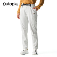 OUTOPIA Storm風(fēng)暴軟殼褲美利奴羊毛防潑水戶(hù)外徒步登山男女情侶軟殼長(zhǎng)褲 冰川灰（女款） | 秋冬新品 M