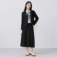 特洛曼時(shí)尚OL職業(yè)女裝套裝休閑西裝夾克外套女短款小個(gè)子正裝面試套裙