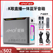 夏新（AMOi）H6雙話筒大功率便攜式聲卡音箱一體機(jī)重低音音響藍(lán)牙 H6