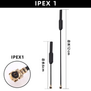 原裝IPEX1一代 四代5.8G圖傳天線mobula7 FPV穿越機(jī)無人機(jī)天線6cm12cm 瑪特IPEX1代RF1.13線 單頭 瑪特3cm