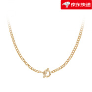 AGATHA【新品】個(gè)性化定制系列巴洛克珍珠水晶項鏈禮物 經(jīng)典素OT扣鏈(鏈長(cháng)：50CM)