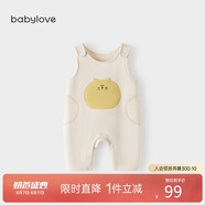 babylove寶寶背帶褲春秋外穿連體褲超萌可愛(ài)休閑長(zhǎng)褲洋氣嬰兒褲子