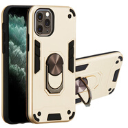 品怡新款適用iPhone12PRO手機(jī)殼蘋果11金屬指環(huán)XR車載支架XSMax防摔套 土豪金-二合一戰(zhàn)甲殼 iPhone6/6s