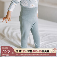OAK FAMILY毛衣開衫男女寶寶保暖針織衫外套百搭護肚褲分體套裝 灰綠色護肚褲 80 cm
