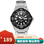 卡西歐（CASIO）男女表學(xué)生手表運(yùn)動手表 夜光防水石英表帶星期日歷腕表 MRW-200HD-1B