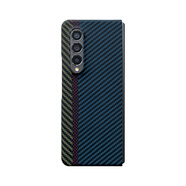 司德威適用三星Galaxy Z Fold3手機(jī)殼芳綸纖維保護(hù)套ZFold3浮雕紋理全包時(shí)尚創(chuàng)意格紋男女個(gè)性親膚裸機(jī)外 【黃紅藍(lán)三拼色單后蓋--火山口】芳綸纖維 三星Galaxy Z Fold3