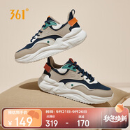 361°運動鞋男云舒3秋季復(fù)古網(wǎng)面厚底通勤休閑老爹鞋子男672316706-5