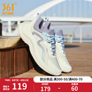 361度【柔步】運動鞋女鞋春夏季逸跑網(wǎng)面跑鞋減震跑步鞋女跳繩鞋子 【網(wǎng)面】羽毛白/粉紫灰 37