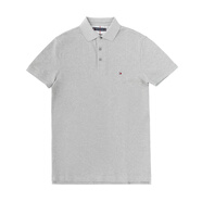 湯米希爾費(fèi)格（Tommy Hilfiger）TommyHilfiger/湯美費(fèi)格男士商務(wù)POLO衫休閑修身短袖T恤 淺灰色MW32347 S