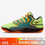 耐克NIKE男子籃球鞋 KD18 運動鞋HV1994-301綠黃41
