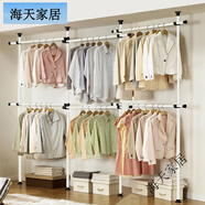 薛濤簡(jiǎn)易衣柜收納衣櫥布衣柜組裝鋼管加厚雙人組合收納柜鋼架簡(jiǎn)約現代 四立六橫標準款