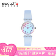 斯沃琪（Swatch）【京東奧萊】瑞士手表小巧時(shí)尚男女石英腕表 LK396 純凈天藍(lán) 25mm LK396 純凈天藍(lán)