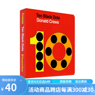 英文原版 Ten Black Dots 紙板書 十個小黑點 吳敏蘭繪本123 數(shù)字詞匯想象力培養(yǎng) 名家Donald Crews 綠山墻
