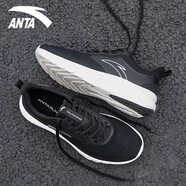 anta kids安踏男鞋跑步鞋2025夏季新款透氣跑鞋男士網(wǎng)面運(yùn)動(dòng)鞋男款減震跑鞋 5575-1基礎(chǔ)黑 41