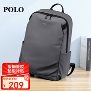 POLO雙肩包男士短途旅行背包學(xué)生書(shū)包男16/17.3英寸電腦包商務(wù)出差包