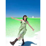 青甘大環(huán)線(xiàn)長(cháng)裙西北旅游綠色設計感掛脖吊帶連衣女夏季寬松氣質(zhì)度 綠色 不帶花 S