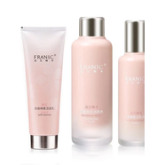 法蘭琳卡（FRANIC）多維皙白套裝櫻花潔面活顏補水祛斑精華美白乳液輕盈面霜 潔面+水+乳