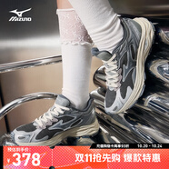 美津濃（MIZUNO）男女跑步運(yùn)動(dòng)休閑鞋緩震透氣網(wǎng)面拼接RACER S 1.0 19/渣渣灰 43