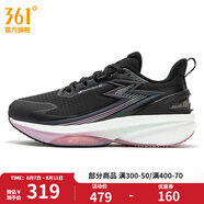 361度女鞋運(yùn)動(dòng)鞋秋季新款361度女防護(hù)跑鞋 曜石黑/溪綠 35