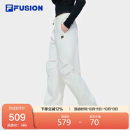 FILA FUSION斐樂潮牌梭織長褲女2025年時尚寬松直筒休閑褲