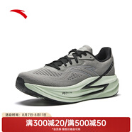 安踏（ANTA）跑鞋4代丨跑步鞋男鞋長(zhǎng)距離緩震回彈跑鞋厚底運(yùn)動(dòng)鞋 宇宙灰/基礎(chǔ)黑/銀-4 39 （男6.5）
