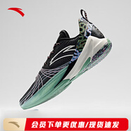 安踏（ANTA）速決6籃球鞋丨全掌氮科技籃球鞋穩(wěn)定支撐防滑耐磨運(yùn)動鞋 城堡灰/基礎(chǔ)黑-2 40