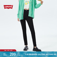 Levi's李維斯女士復古721高腰緊身鉛筆褲經(jīng)典美式黑色窄版牛仔褲 黑色 24 (28)