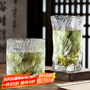 青蘋果茶水杯 耐熱綠茶杯水具套裝水晶玻璃杯 玄冰矮款茶飲杯*6