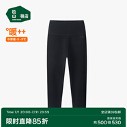 松山棉店【自由穿小暖羊兒童打底褲】保暖褲秋褲加絨男童女童冬中大童褲子 高腰單褲-黑色 110 cm