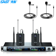 先科（SAST）OK-12專業(yè)無(wú)線話筒一拖二麥克風(fēng)家庭卡拉OK舞臺(tái)演出KTV唱歌婚慶會(huì)議U段專業(yè)一拖二話筒【頭戴】