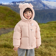 巴拉巴拉童裝兒童羽絨服男童女童2024冬連帽加厚外套寶寶衣服208424107238