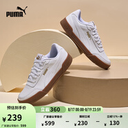 彪馬（PUMA）官方 男女同款情侶輕便經(jīng)典簡約休閑百搭潮流板鞋 CARACAL 369863 白-金色-06 38