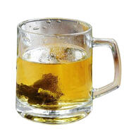 喜碧百家姓玻璃水杯帶蓋耐熱玻璃泡茶杯帶手柄家用玻璃杯花茶杯 380ml 格隆單只裝 默認項