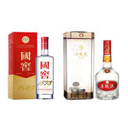 瀘州老窖濃香型白酒 國(guó)窖1573 38度 500ml 1瓶 + 五糧液 39度 500mL 1瓶