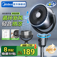 美的（Midea）空氣循環(huán)扇電風(fēng)扇落地扇家用搖頭臺式桌面兩用電扇可拆洗節(jié)能立式輕音輕羽扇宿舍低噪臺扇 【香薰驅(qū)蚊 99.9抗菌率】重磅新品GAI24KL