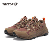 探拓（TECTOP）戶(hù)外徒步鞋男女輕便透氣防滑耐磨登山鞋運動(dòng)爬山抓地越野跑鞋 深橙色_探拓棕【男款】 40