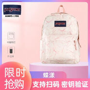 JANSPORT新雙肩包男女學(xué)生戶外背包初高中大學(xué)生電腦書包旅行校園百搭書包 蝶漾【單側(cè)袋+隔層】 【支持V掃碼驗證】