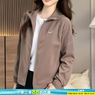 耐克（NIKE） 夾克女 2025夏季新款運動休閑服時尚印花寬松立領(lǐng)梭織外套 HQ0651-214/連帽/曬圖退10 M (160/84A)