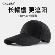 CACUSS棒球帽男四季長帽檐遮陽硬頂鴨舌帽大頭圍防曬帽太陽帽戶外釣魚帽
